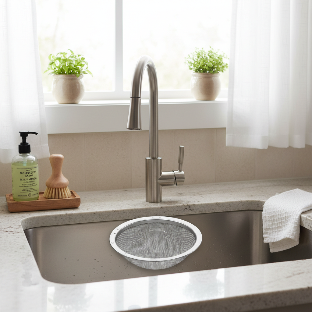 Clean kitchen sink drain with preventative maintenance